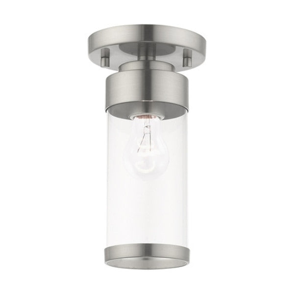 Hillcrest 1 Light Brushed Nickel Ceiling