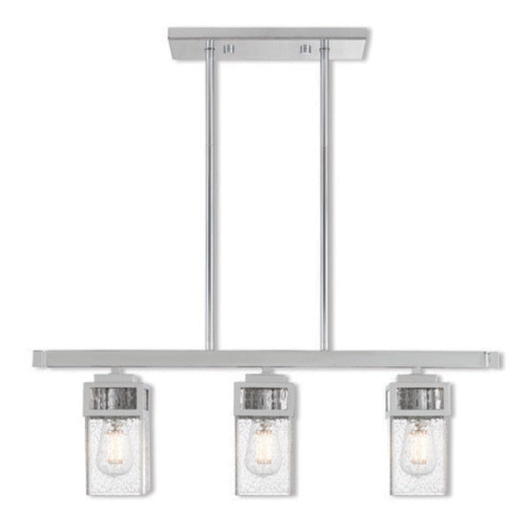 Harding 3 Light Polished Chrome Linear Chandelier
