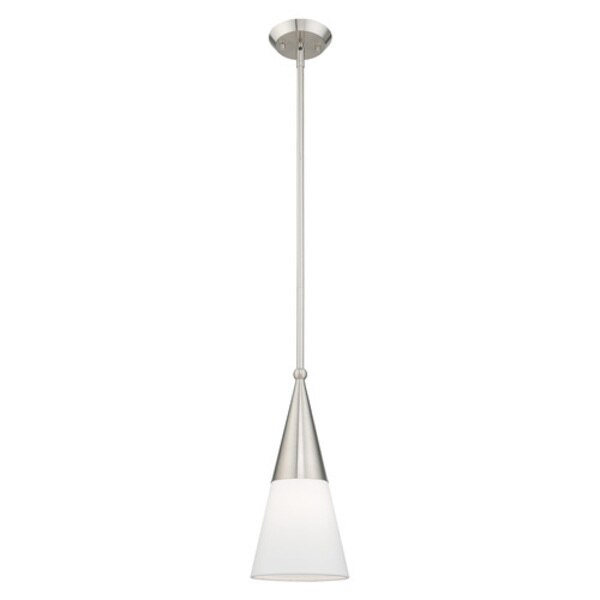 Stockholm 1 Light Brushed Nickel Mini Pe