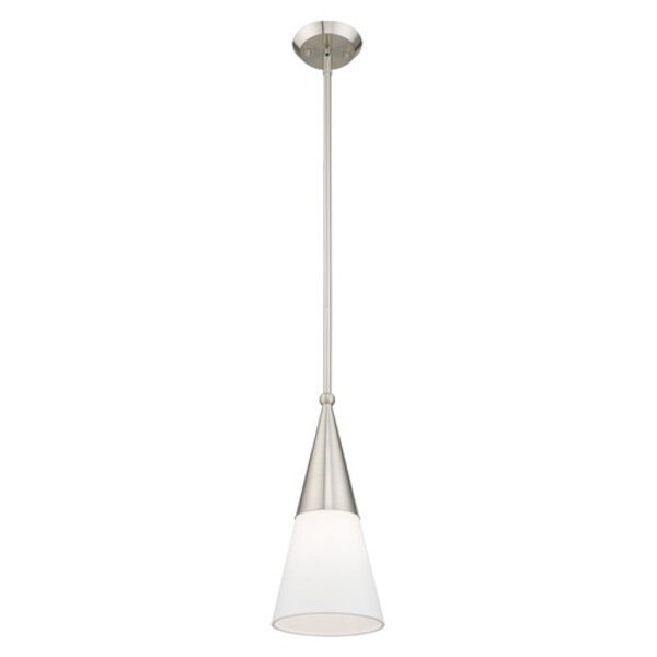 Stockholm 1 Light Brushed Nickel Mini Pe