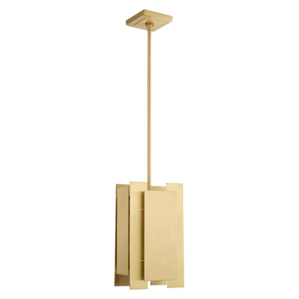 Varick 1 Light Satin Brass Mini Pendant