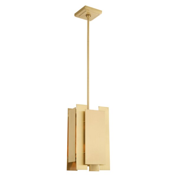 Varick 1 Light Satin Brass Mini Pendant
