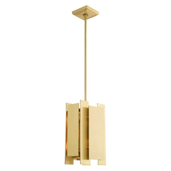 Varick 1 Light Satin Brass Mini Pendant