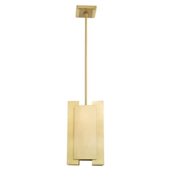 Varick 1 Light Satin Brass Mini Pendant