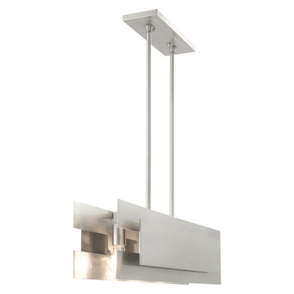Varick 4 Light Brushed Nickel Linear Chandelier