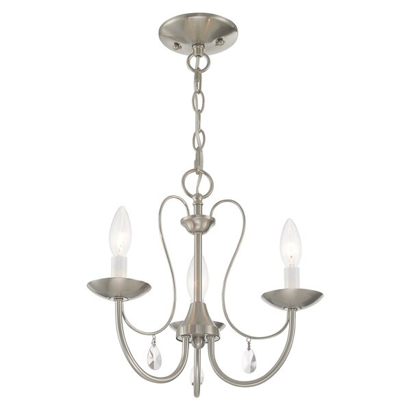 Mirabella 3 Light Brushed Nickel Chandelier