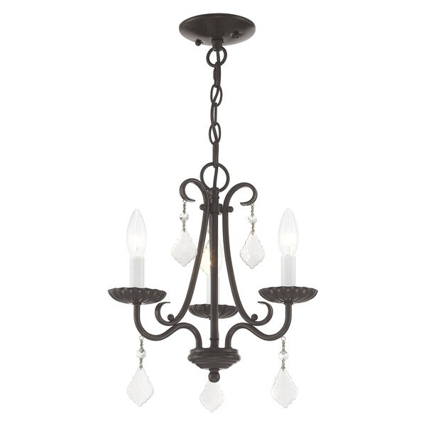 Daphne 3 Light English Bronze Mini Chand
