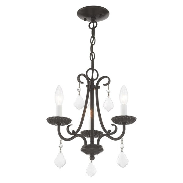 Daphne 3 Light English Bronze Mini Chand