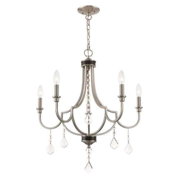 Glendale 5 Light Brushed Nickel Chandelier