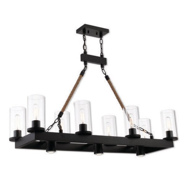 Metuchen 11 Light Bronze Linear Chandeli