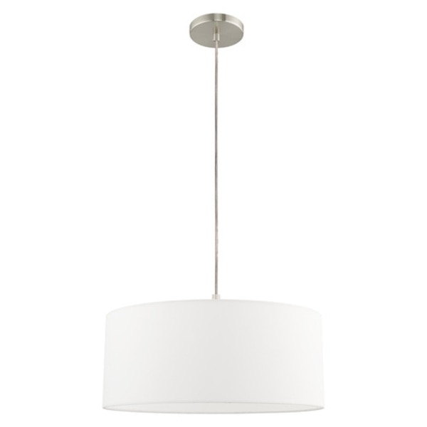 Clark 1 Light Brushed Nickel Pendant Chandelier
