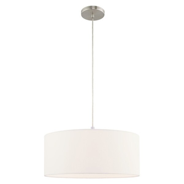 Clark 1 Light Brushed Nickel Pendant Chandelier