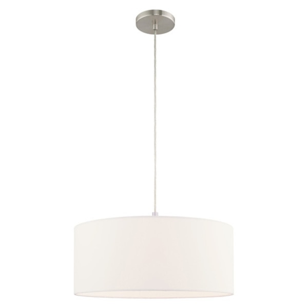 Clark 1 Light Brushed Nickel Pendant Chandelier