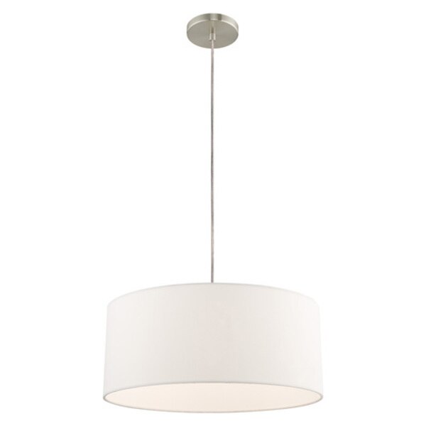Clark 1 Light Brushed Nickel Pendant Chandelier