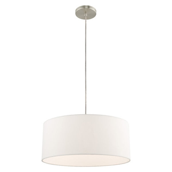 Clark 1 Light Brushed Nickel Pendant Chandelier