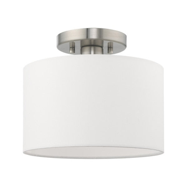 Clark 1 Light Brushed Nickel Ceiling Mou