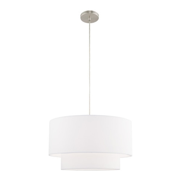 Clark 1 Light Brushed Nickel Pendant Cha