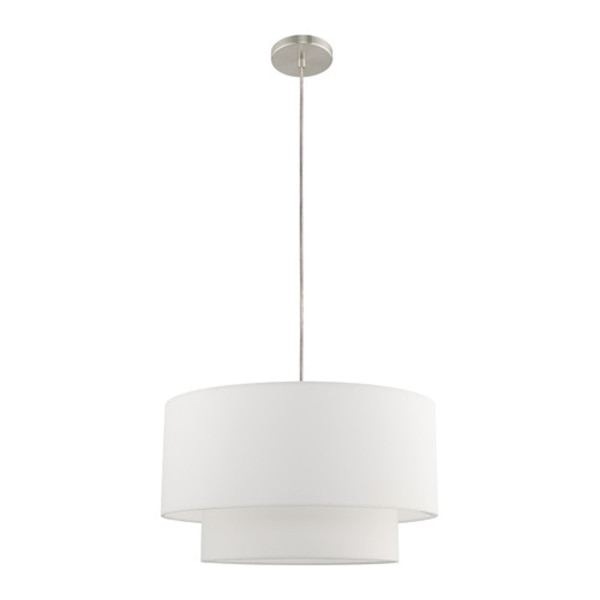 Clark 1 Light Brushed Nickel Pendant Cha