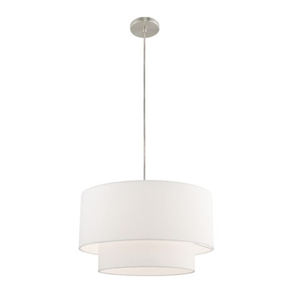 Clark 1 Light Brushed Nickel Pendant Cha