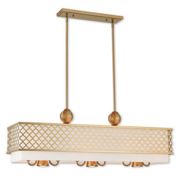 Arabesque 9 Light Soft Gold Linear Chand