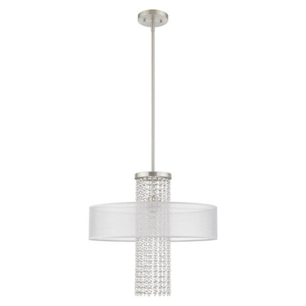 Bella Vista 1 Light Brushed Nickel Penda