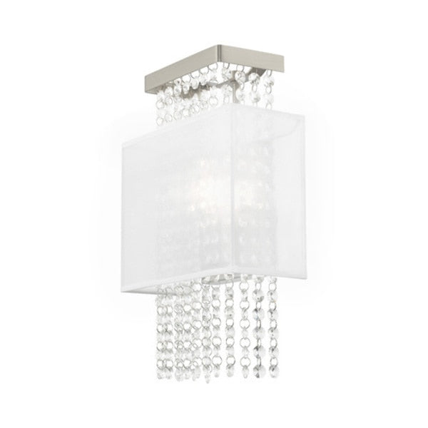 Bella Vista 1 Light Brushed Nickel ADA Wall Sconce