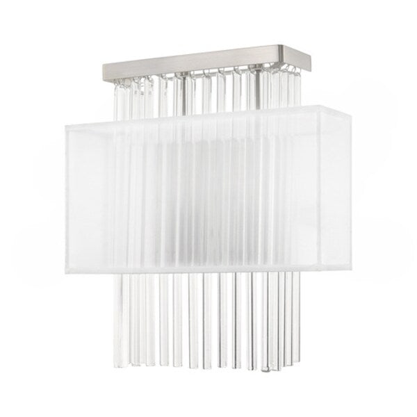 Alexis 2 Light Brushed Nickel ADA Wall Sconce