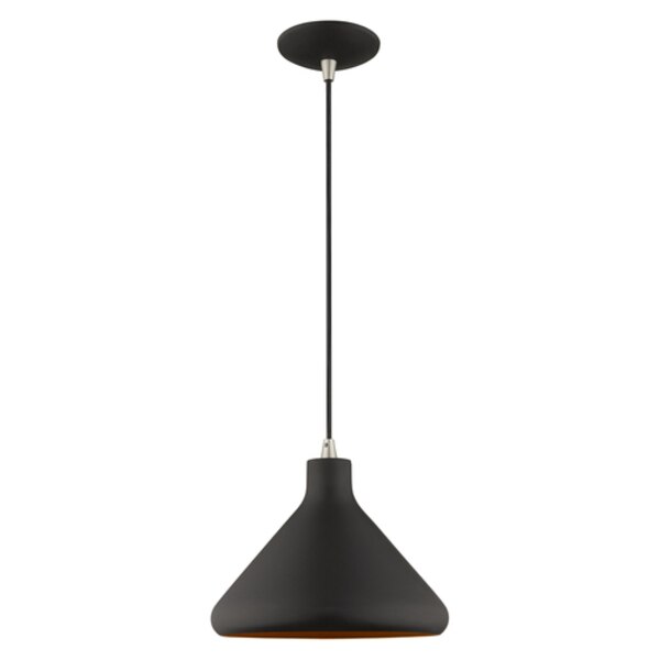 Metal Shade Mini Pendants 1 Light Black