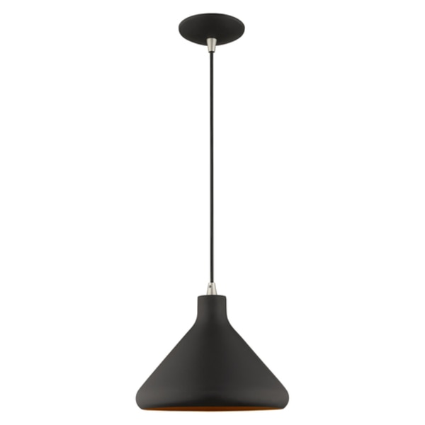 Metal Shade Mini Pendants 1 Light Black