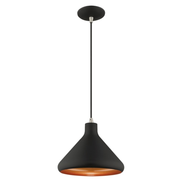 Metal Shade Mini Pendants 1 Light Black