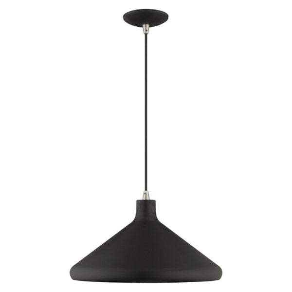 Metal Shade Mini Pendants 1 Light Black Mini Pendant