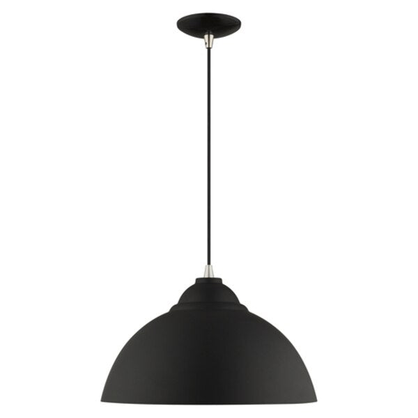 Metal Shade Mini Pendants 1 Light Black Mini Pendant