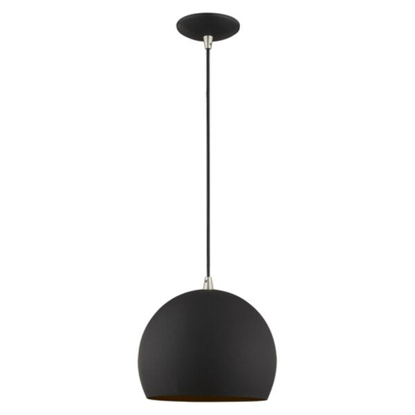 Metal Shade Mini Pendants 1 Light Black Mini Pendant