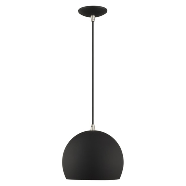 Metal Shade Mini Pendants 1 Light Black Mini Pendant