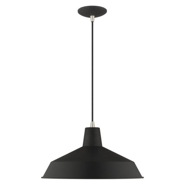 Metal Shade Mini Pendants 1 Light Black Mini Pendant