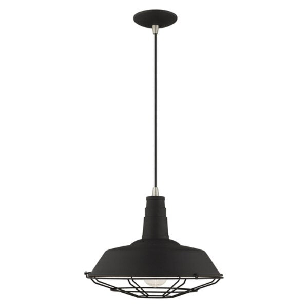 Metal Shade Mini Pendants 1 Light Black