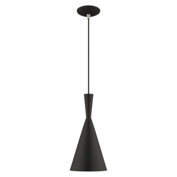 Metal Shade Mini Pendants 1 Light Black