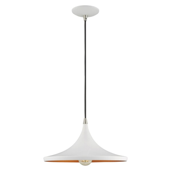 Metal Shade Mini Pendants 1 Light White