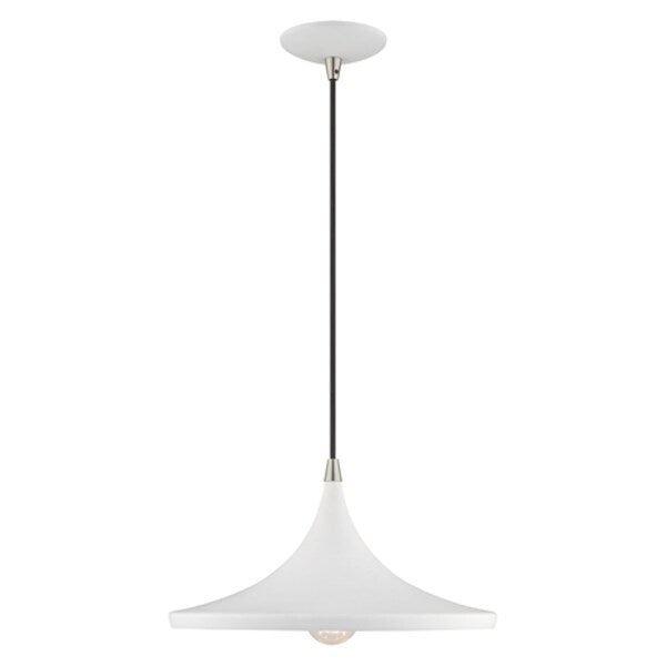 Metal Shade Mini Pendants 1 Light White