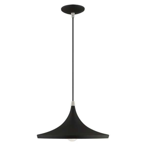 Metal Shade Mini Pendants 1 Light Black Mini Pendant