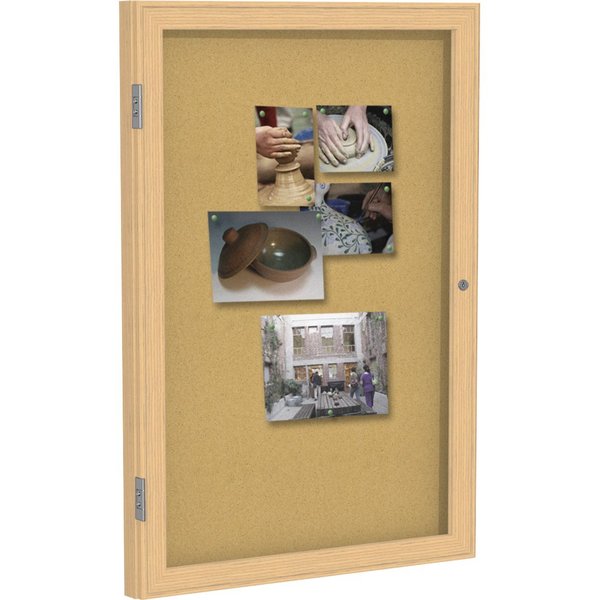 Enclosed Cork Bulletin Board 36x24