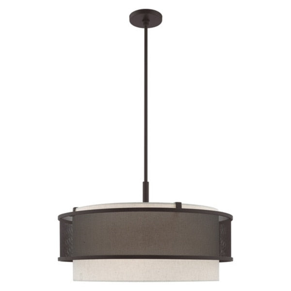 Braddock 5 Light Bronze Pendant Chandelier