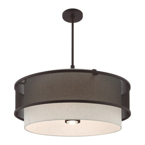 Braddock 5 Light Bronze Pendant Chandelier