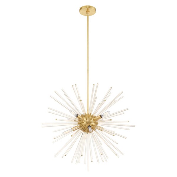 Utopia 8 Light Satin Brass Pendant Chand