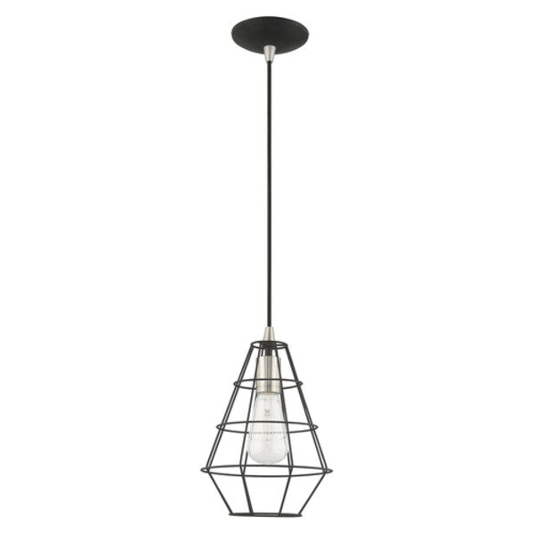 Geometric Shade Mini Pendants 1 Light Black Mini Pendant