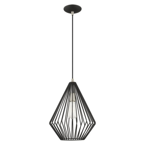 Geometric Shade Mini Pendants 1 Light Bl