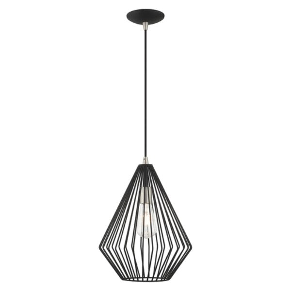 Geometric Shade Mini Pendants 1 Light Bl
