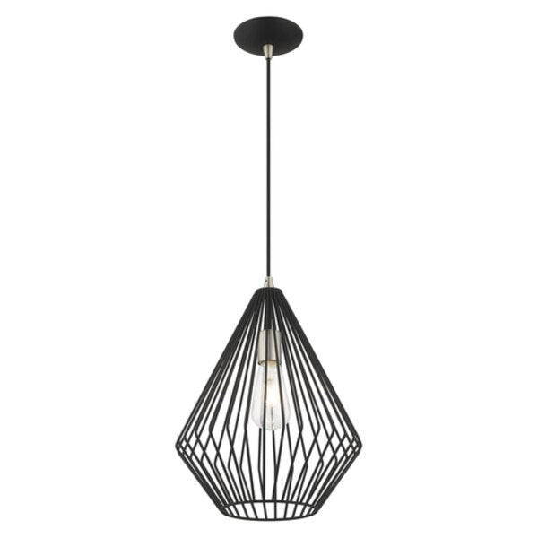 Geometric Shade Mini Pendants 1 Light Bl
