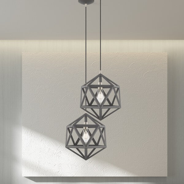 Geometric Shade Mini Pendants 1 Light Scandinavian Gray Mini Pendant