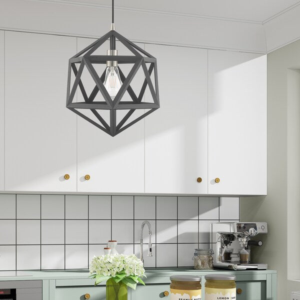 Geometric Shade Mini Pendants 1 Light Scandinavian Gray Mini Pendant